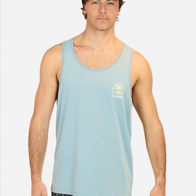 MAUI AND SONS - Polera SM Symbols Of Nature Celeste Hombre Maui And Sons