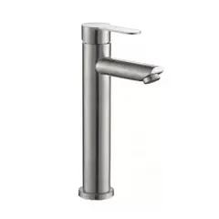 TAUMM - Monomando Lavamanos Alto Moderno Inoxidable 31cm