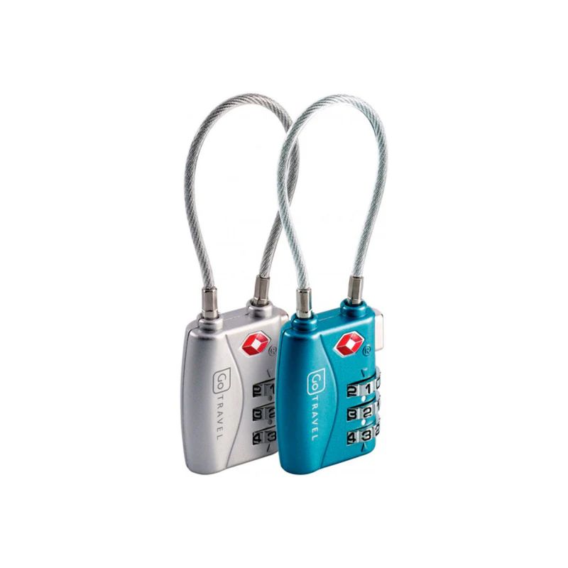 GO TRAVEL - Par De Candados Tsa Con Cable