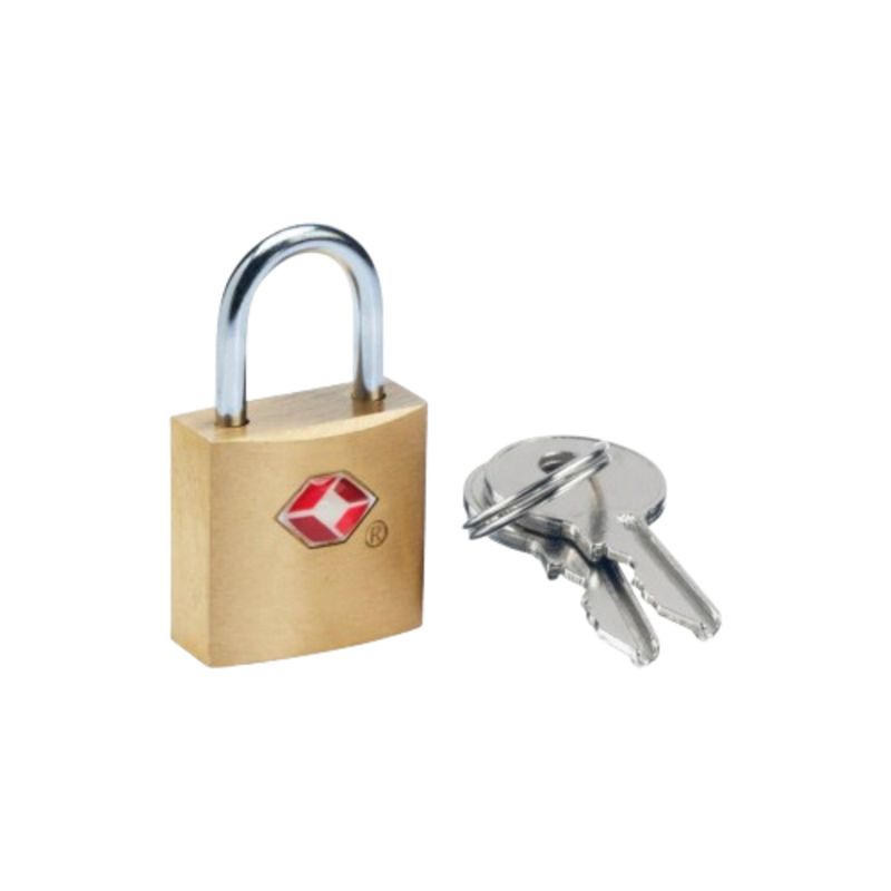 GO TRAVEL - Candado Tsa Bronce Con Llave