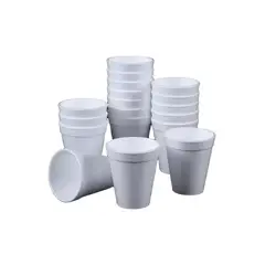 GENERICO - 50 Vasos Desechables Plumavit 8 Onzas 240 Ml