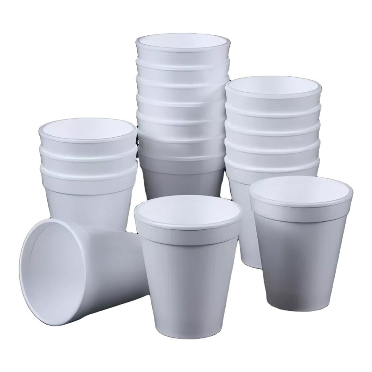 GENERICO - 100 Vasos Desechables Plumavit 8 Onzas 240 Ml
