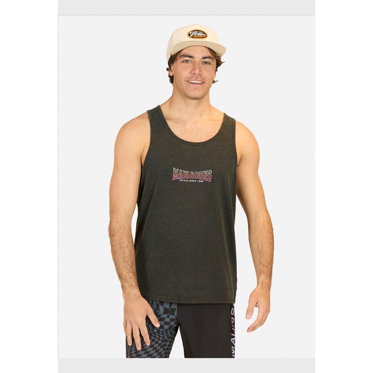 MAUI AND SONS - Polera SM Coastal Negro Hombre Maui And Sons