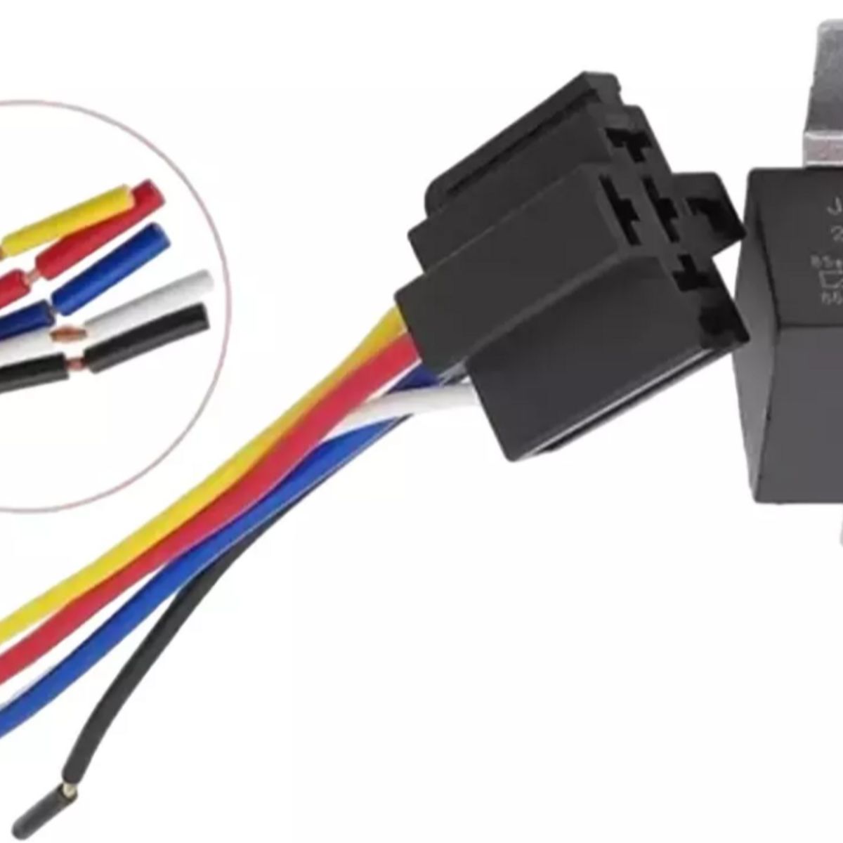 GENERICO - Relay Con Socket Para Gps Tracker Apagado Remoto 24 Volts