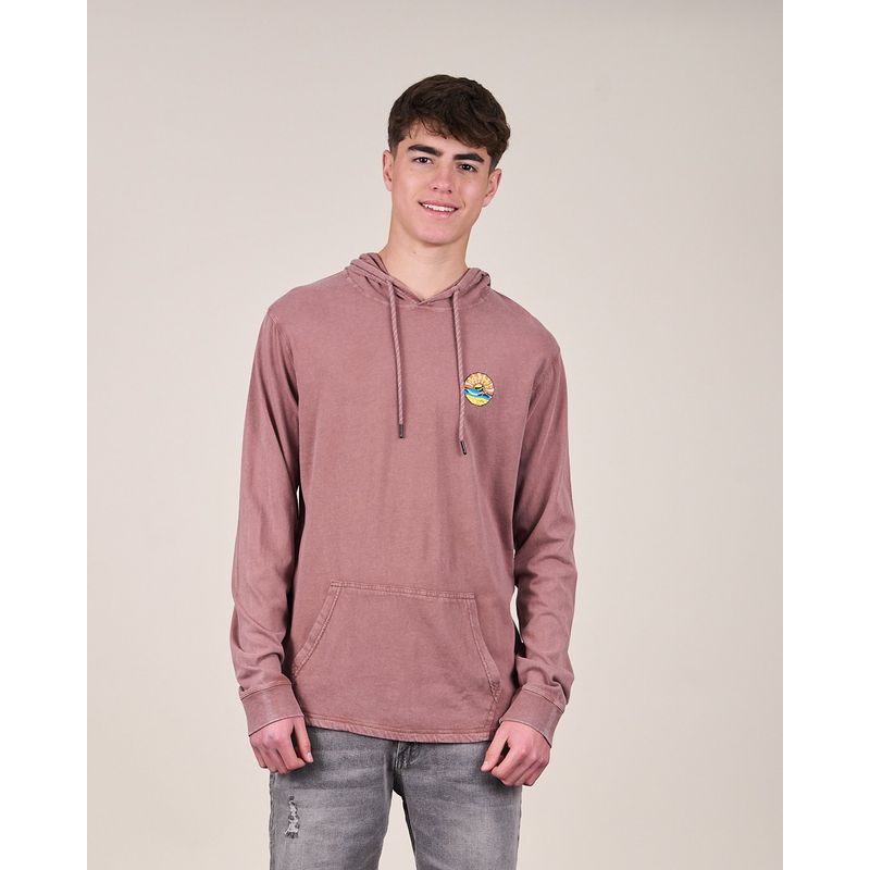 POLEMIC - Polera procesada manga Larga y gorro VV6312 - Polemic_.