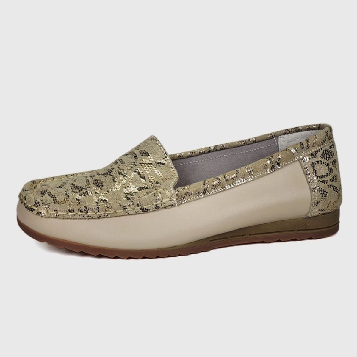 DEGAS - Mocasín Cuero Ethel Dorado DEGAS