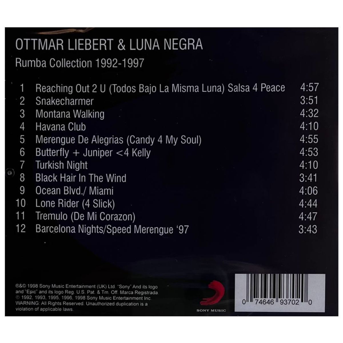 HITWAY MUSIC - OTTMAR LIEBERT - RUMBA COLLECTION 1992-1997-CD HITWAY MUSIC