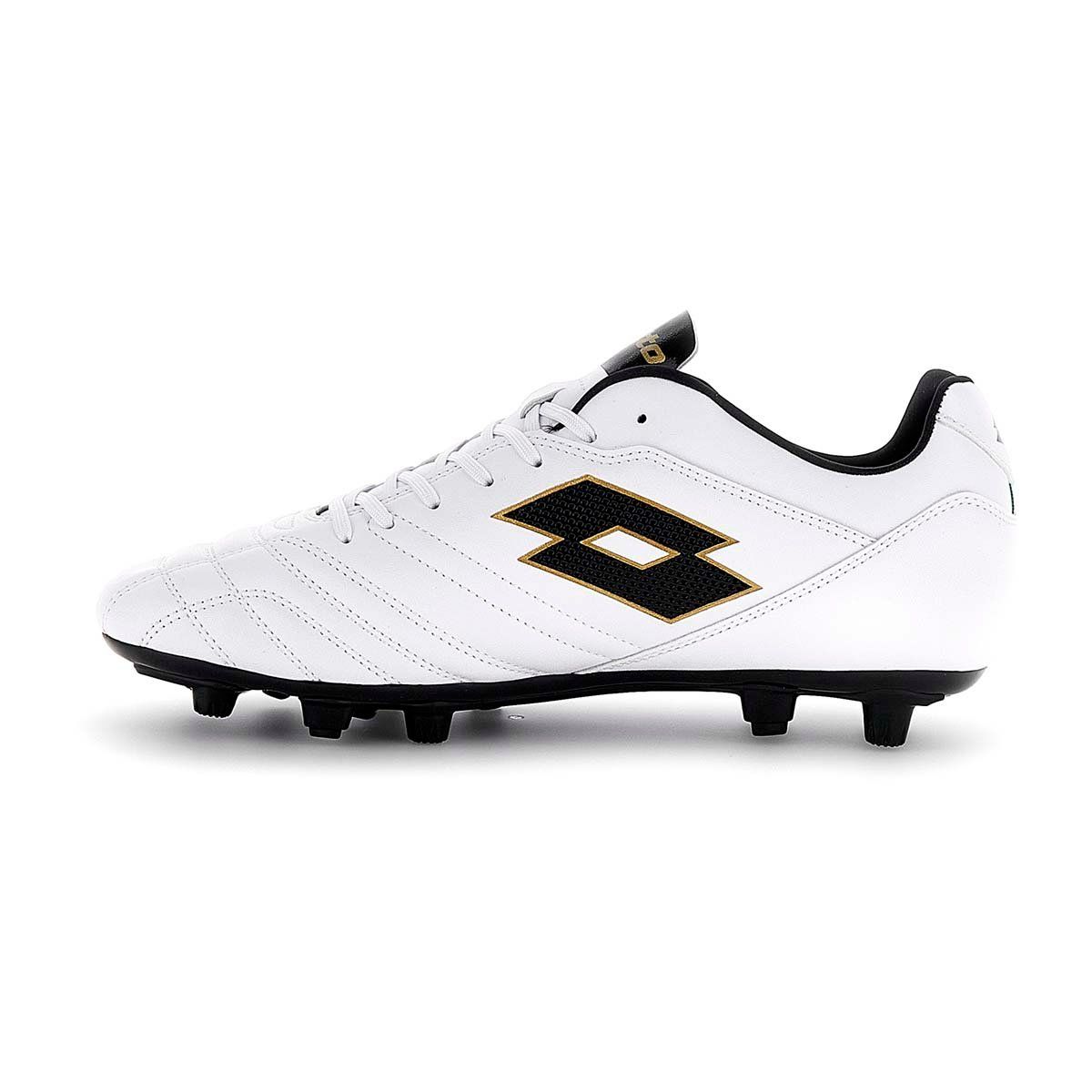 LOTTO - Zapato de Futbol Hombre Lotto - Stadio FG 705 Blanco Negro - Blanco - 42,5