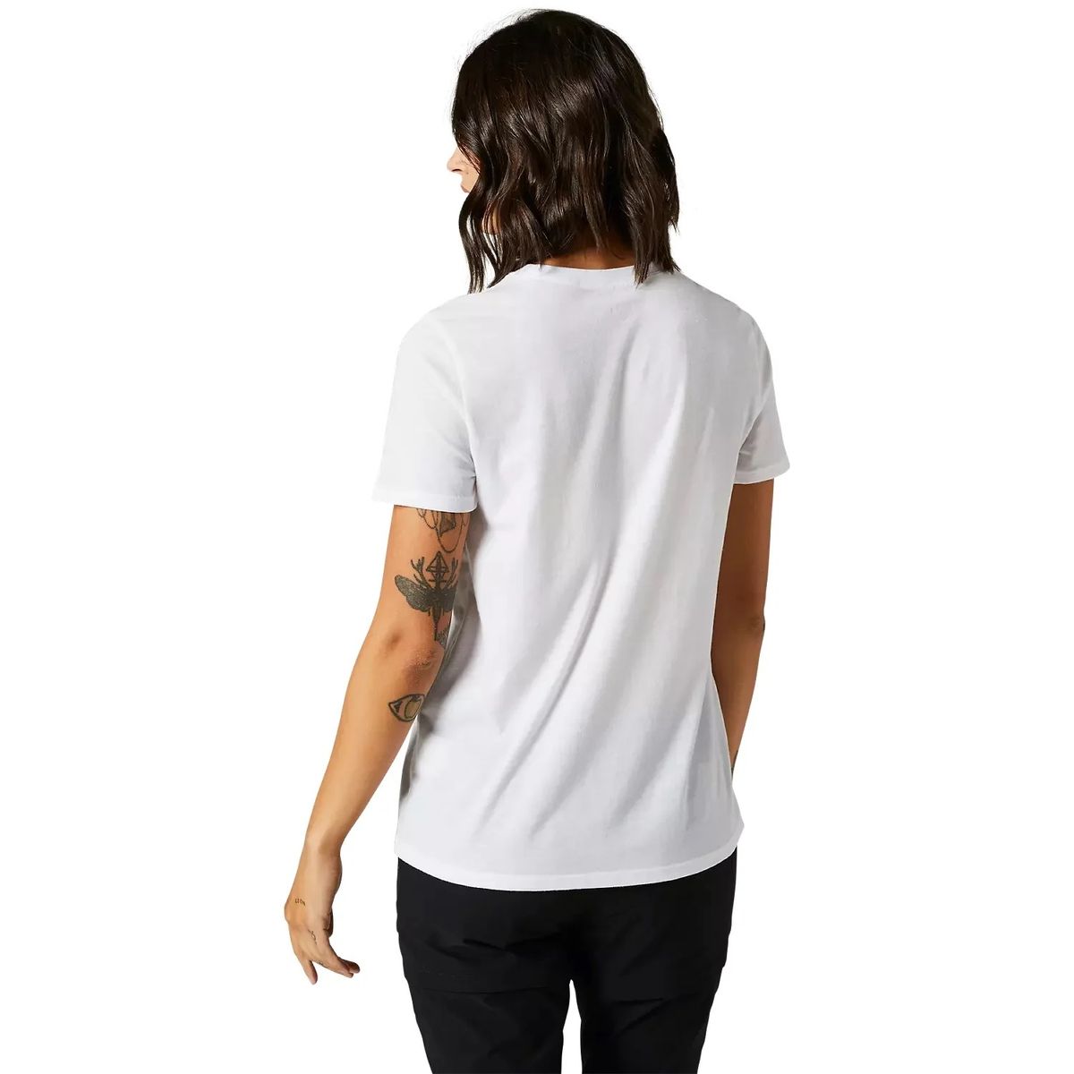 FOX RACING - Polera Mujer FOX Manga Corta BRACER Blanco