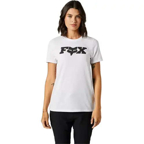 FOX RACING - Polera Mujer FOX Manga Corta BRACER Blanco