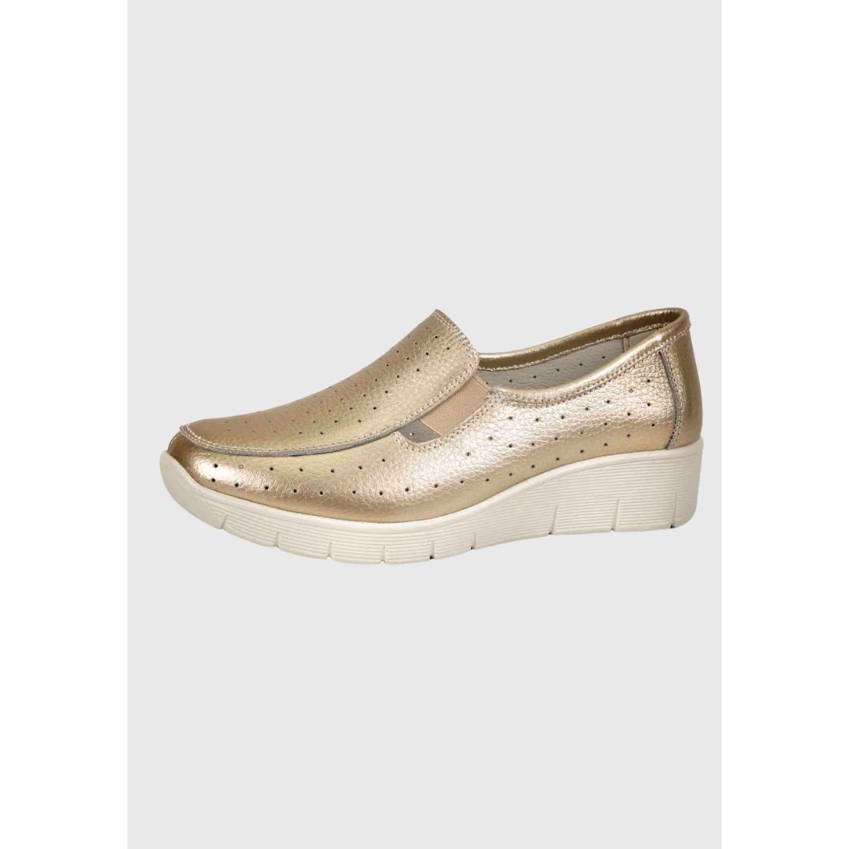 DEGAS - Mocasín Cuero Aranna Dorado DEGAS