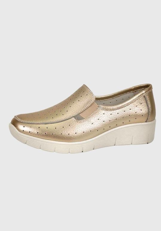 Mocasin Cuero Aranna Dorado Dorado 38
