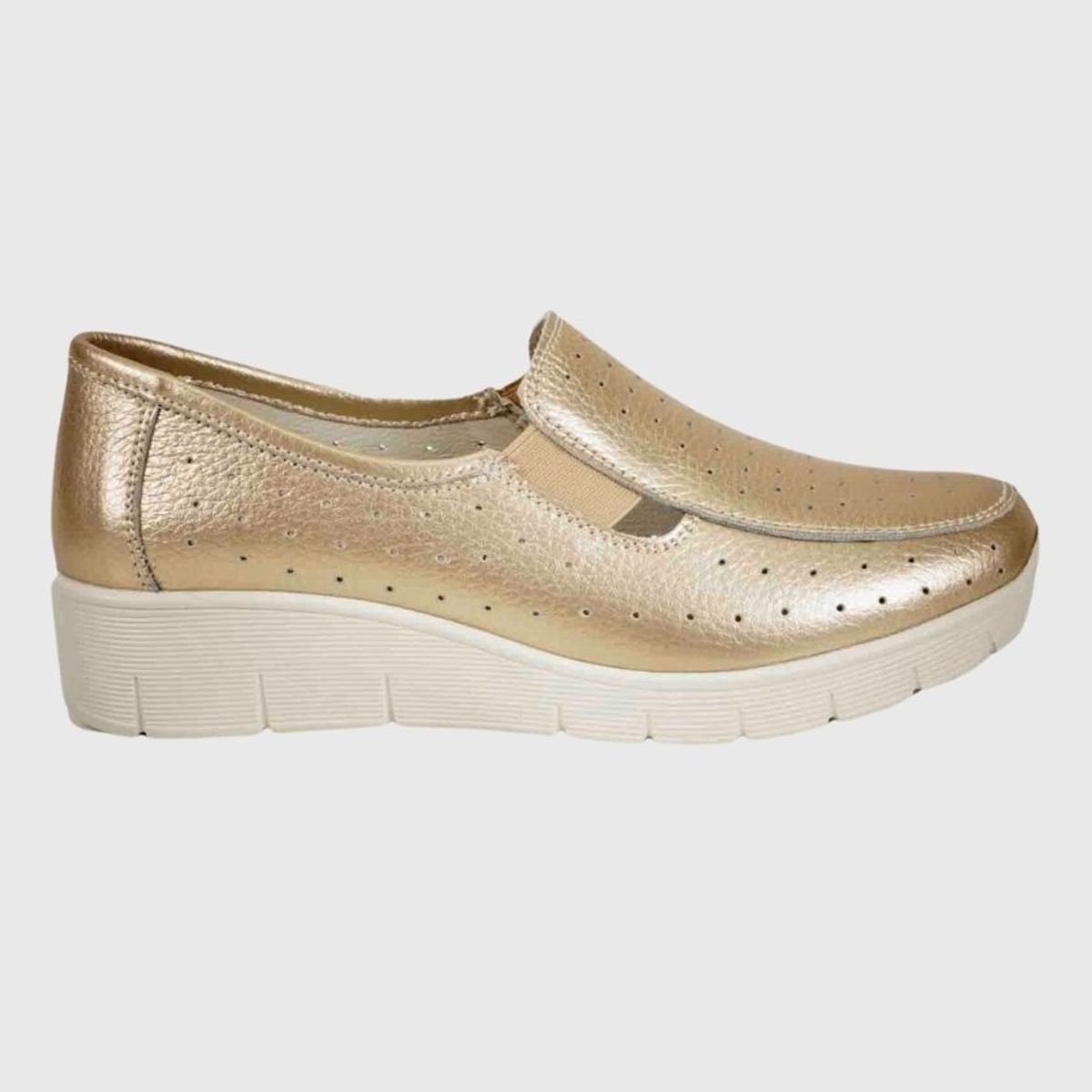 DEGAS - Mocasín Cuero Aranna Dorado DEGAS