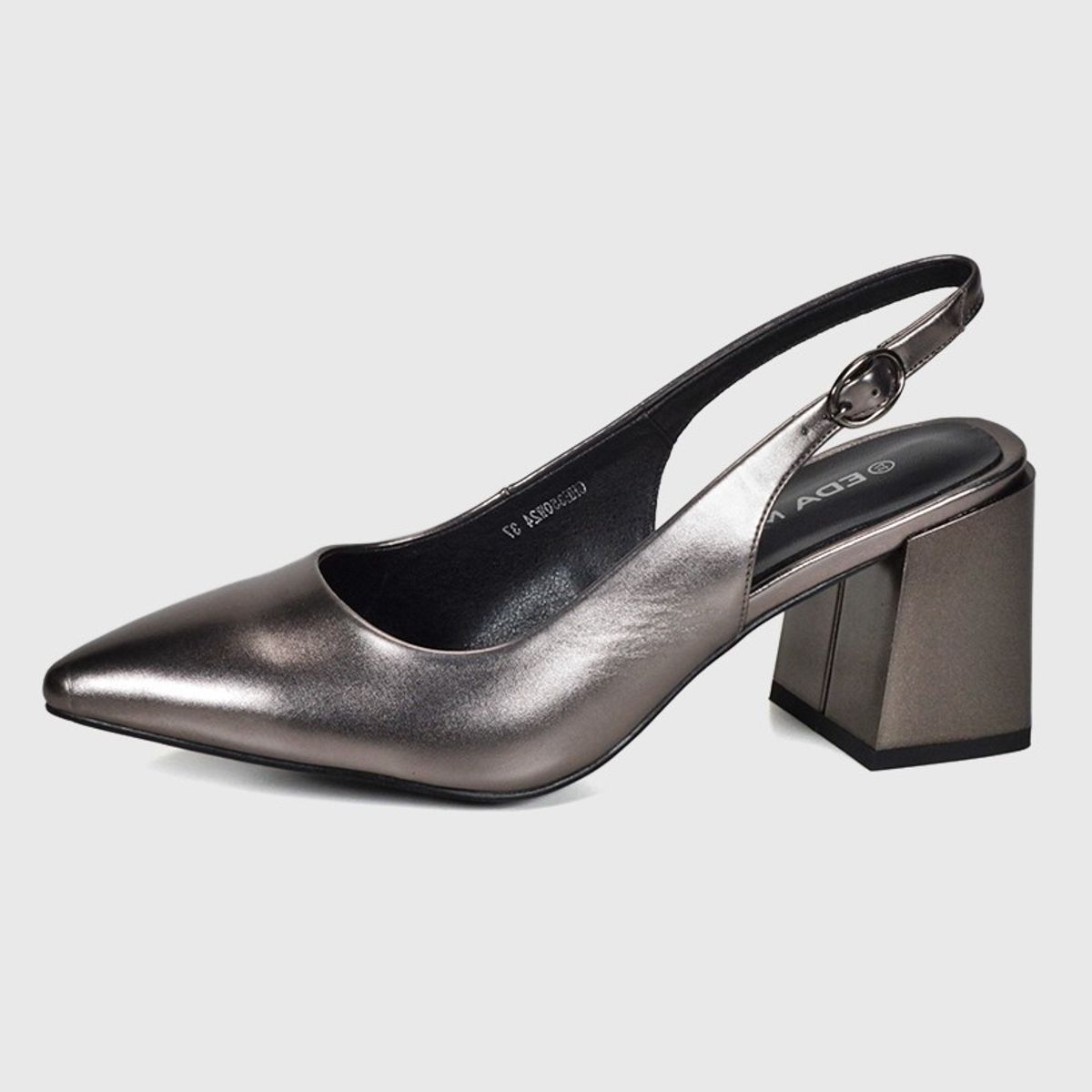 EDA MANZINI - Sandalia Gadea Plateado Oscuro EDA MANZINI