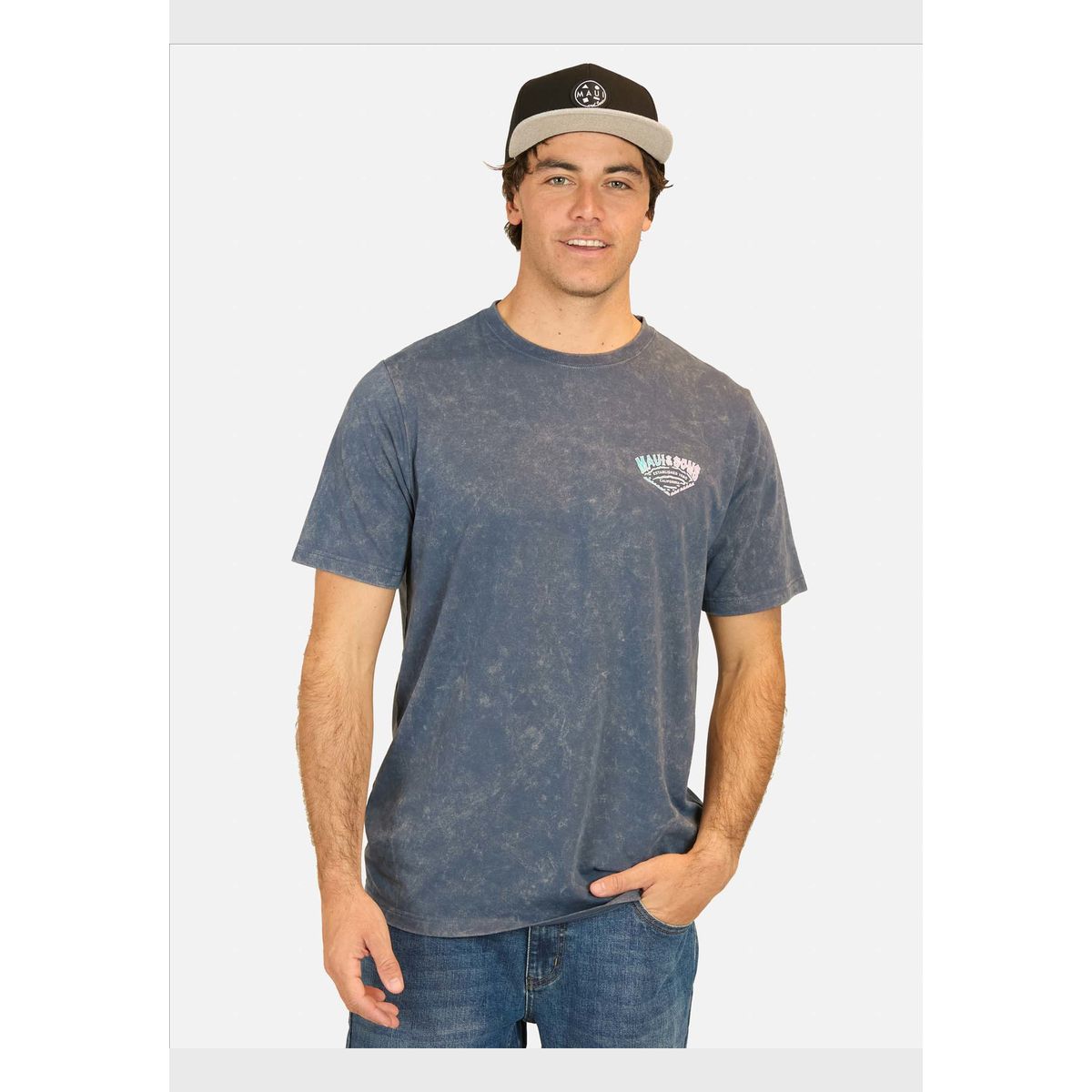 MAUI AND SONS - Polera MC California States Azul Hombre Maui And Sons