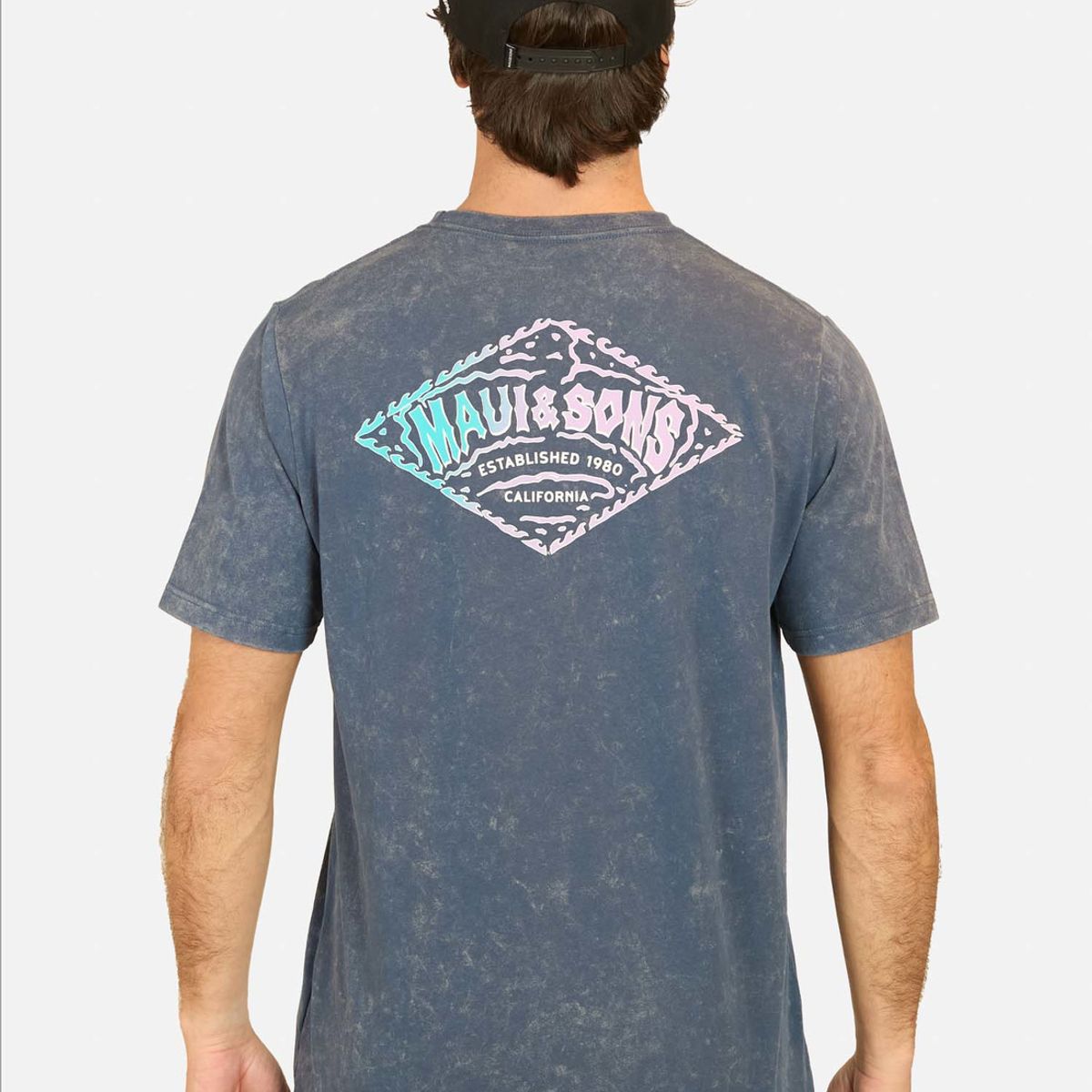 MAUI AND SONS - Polera MC California States Azul Hombre Maui And Sons