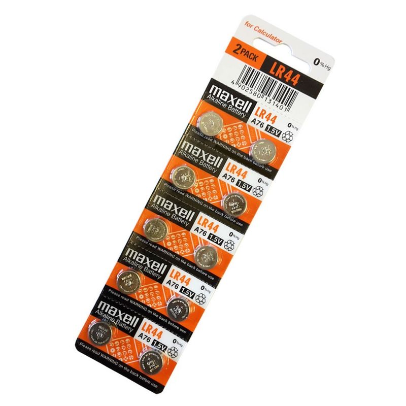 MAXELL - Pack 10 Pilas LR44 AG13 A76 Maxell