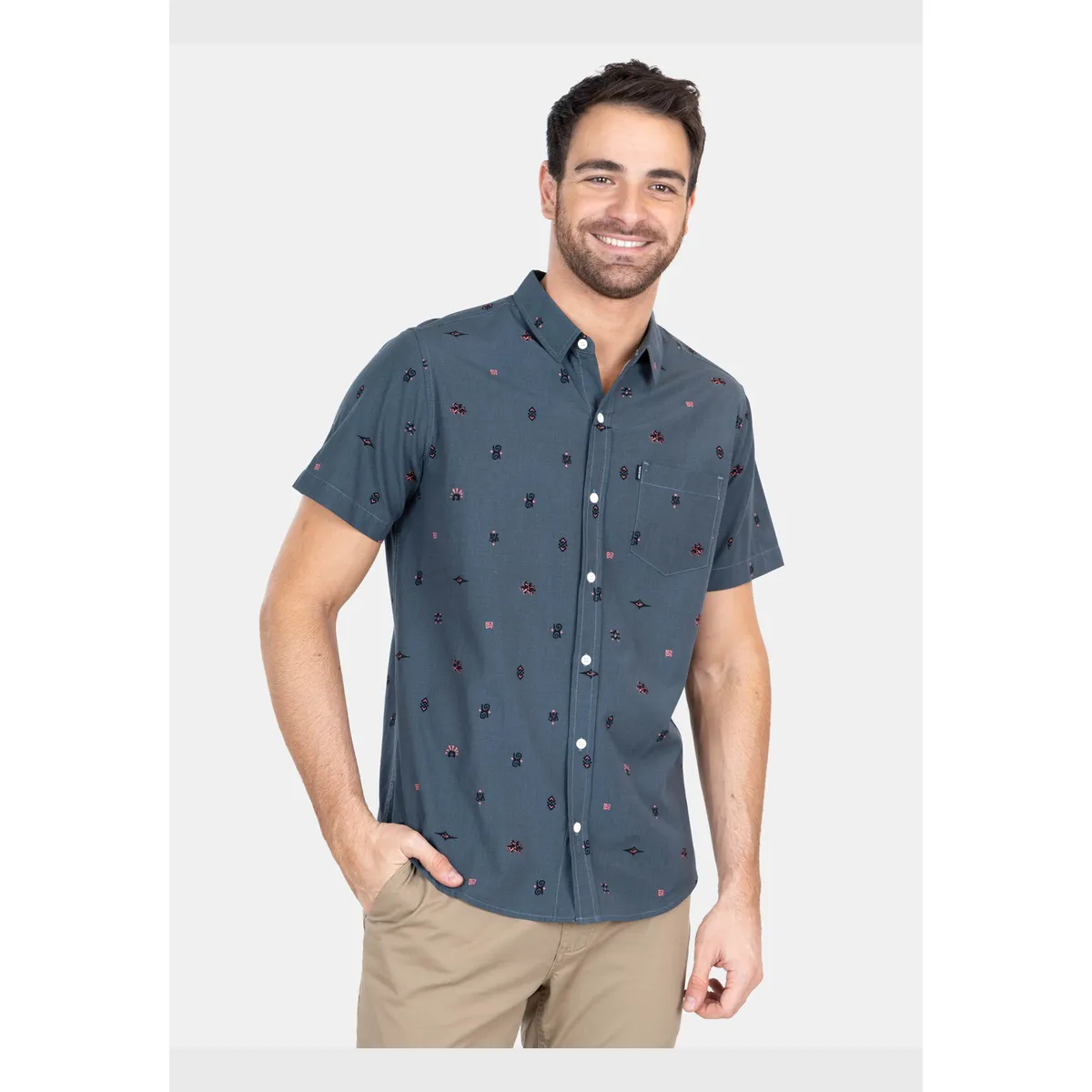 RIP CURL - Camisa M/C Raw Energy Ditsy Ss Multicolor Hombre Rip Curl
