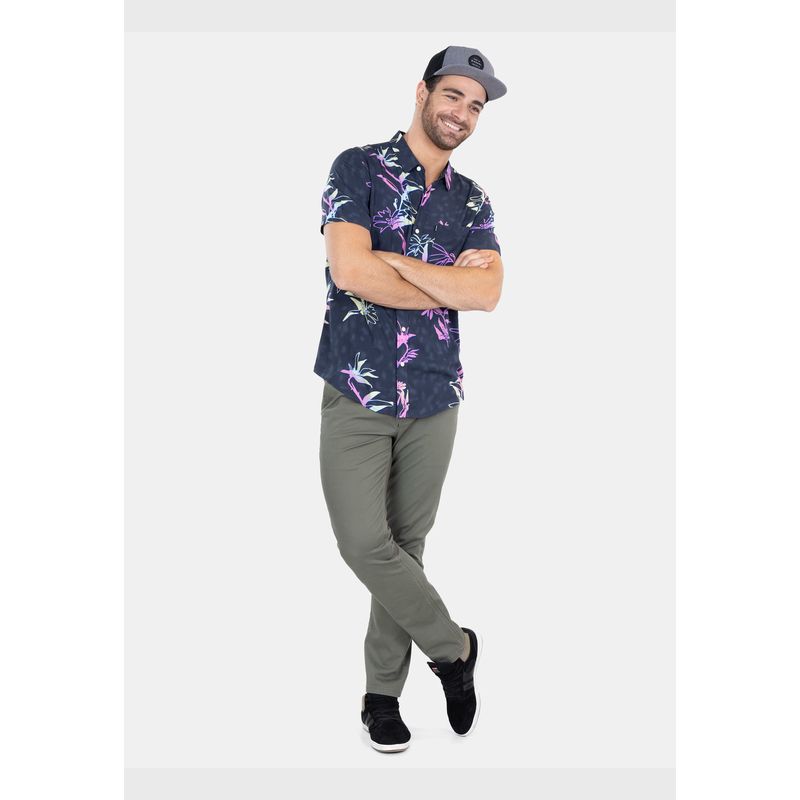 RIP CURL - Camisa M/C Fader Bloom Ss Multicolor Hombre Rip Curl