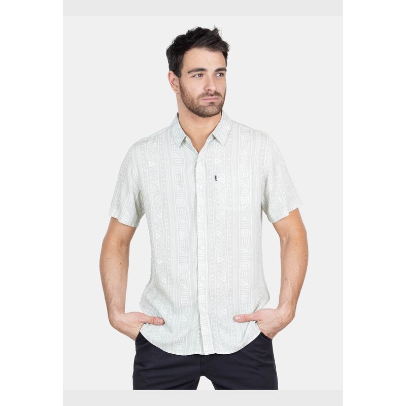 RIP CURL - Camisa M/C Voyager Tribal Multicolor Hombre Rip Curl