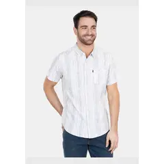 RIP CURL - Camisa M/C Lost Tracks Vert Multicolor Hombre