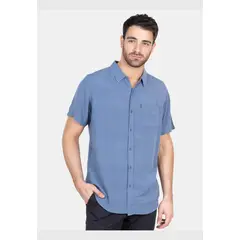 RIP CURL - Camisa M/C Signature Line Azul Hombre
