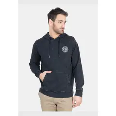 RIP CURL - Poleron Canguro Authentic Negro Hombre