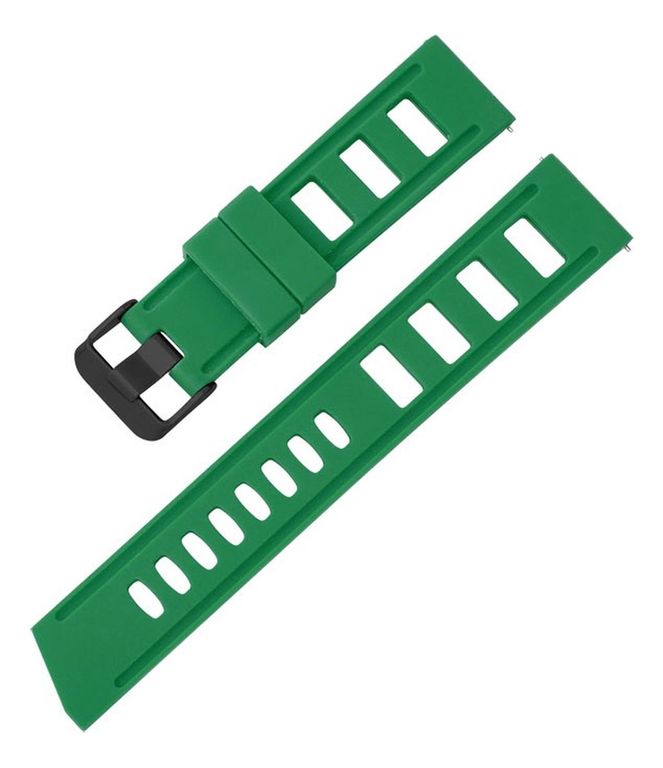 Correa Reloj Caucho Fkgj Variedad Colores 20mm 22mm Verde 20