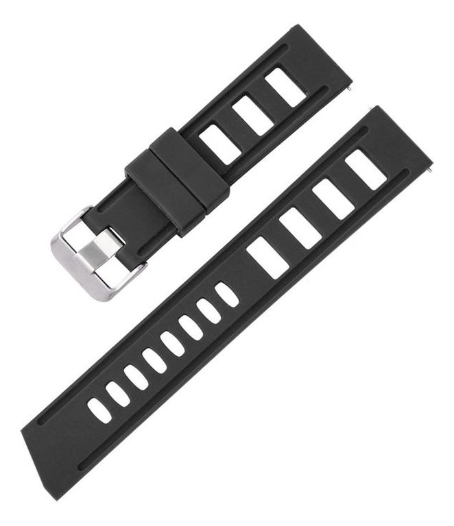 Correa Reloj Caucho Fkgj Variedad Colores 20mm 22mm Negro 22