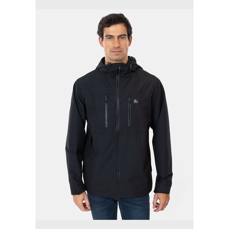 RIP CURL - Casaca Cortaviento Rc Windbreaker Nature Negro Hombre Rip Curl
