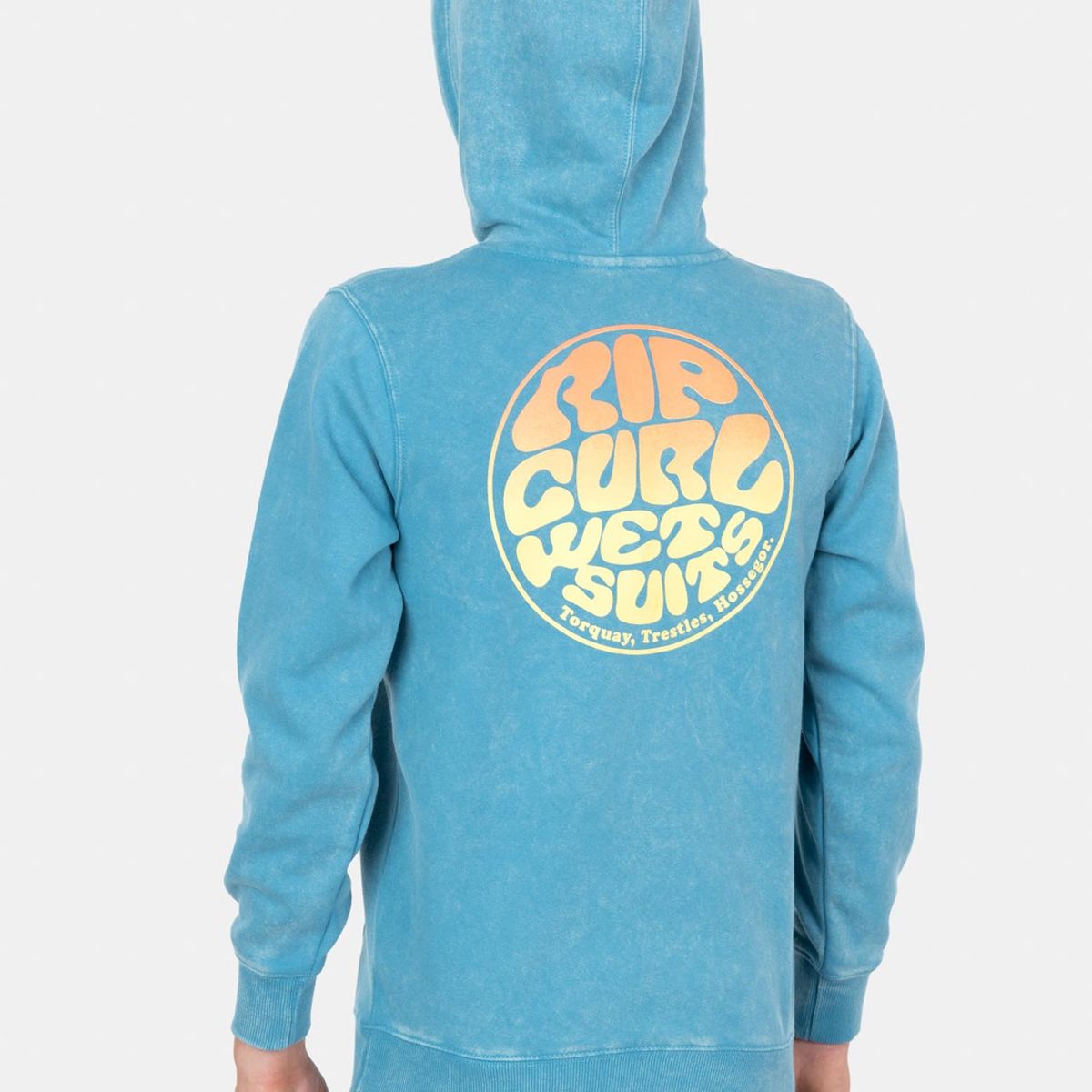 RIP CURL - Poleron Canguro Wild Wave Celeste Infantil Rip Curl