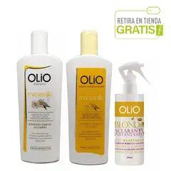 OLIO - Pack Shampoo+ Acondicionador + Aclarante Manzanilla