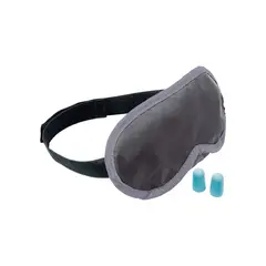 GO TRAVEL - Antifaz Y Tapones De Oido Gris