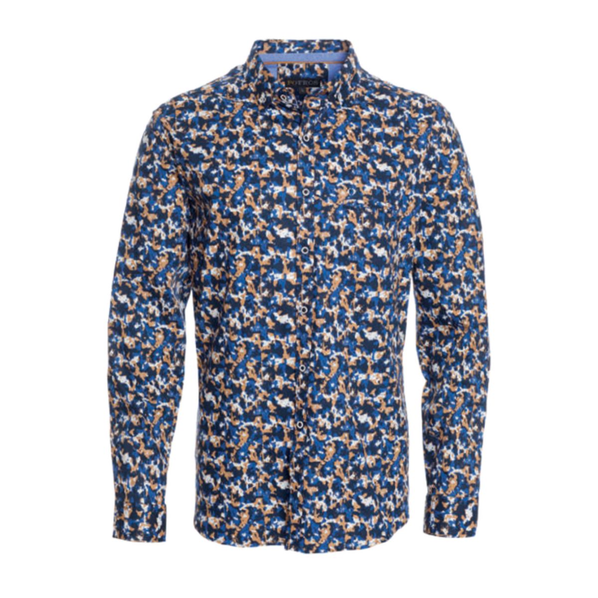 POTROS - Camisa Estampada Azul POTROS