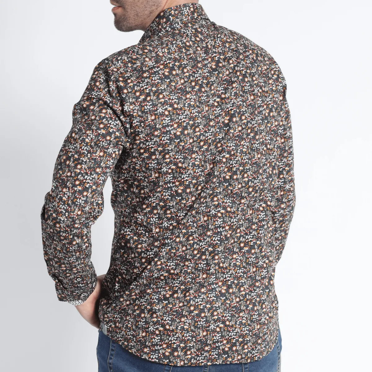 POTROS - Camisa Estampada Verde POTROS