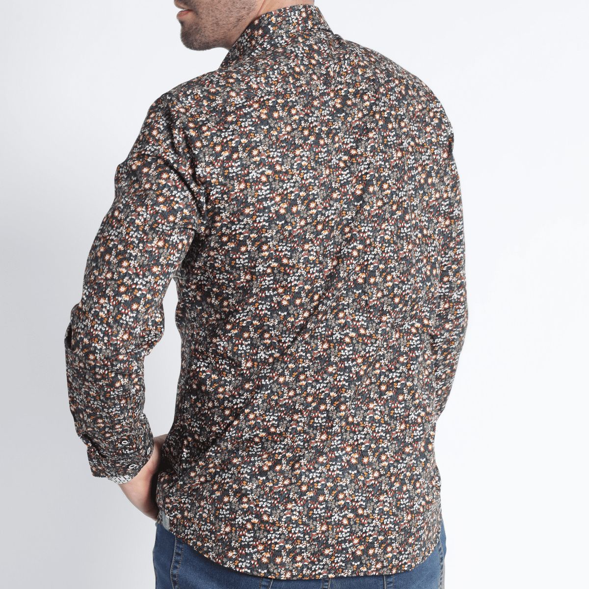 POTROS - Camisa Estampada Verde POTROS