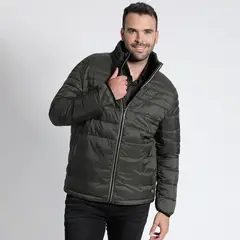 POTROS - Parka Quilted Verde musgo