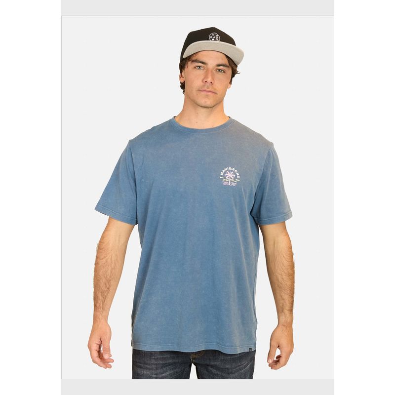 MAUI AND SONS - Polera MC Established Tees  Azul Hombre Maui And Sons