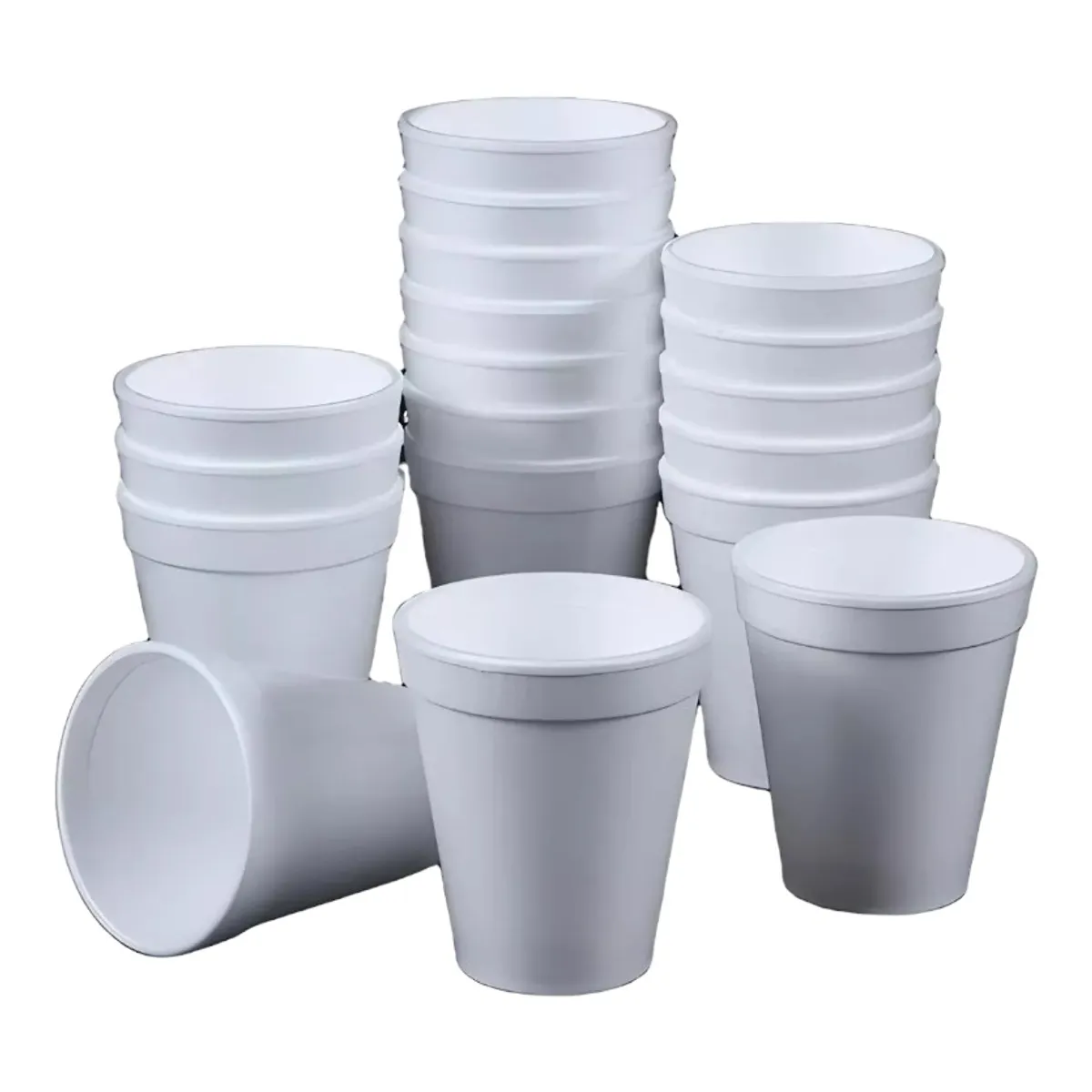 GENERICO - 50 Vasos Desechables Plumavit 10 Onzas 300 Ml