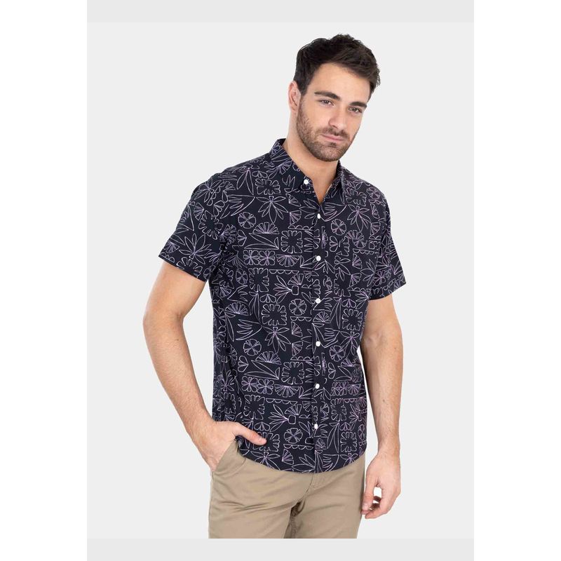 RIP CURL - Camisa M/C Plantation Ss Multicolor Hombre Rip Curl