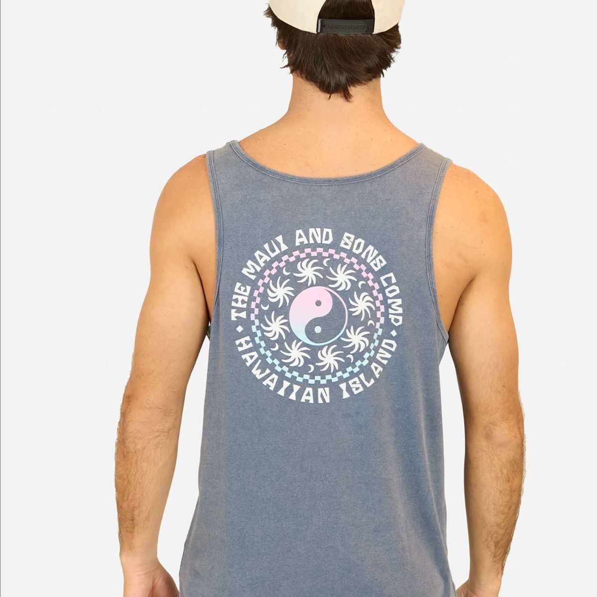 MAUI AND SONS - Polera SM Hawaiian Island Azul Hombre Maui And Sons