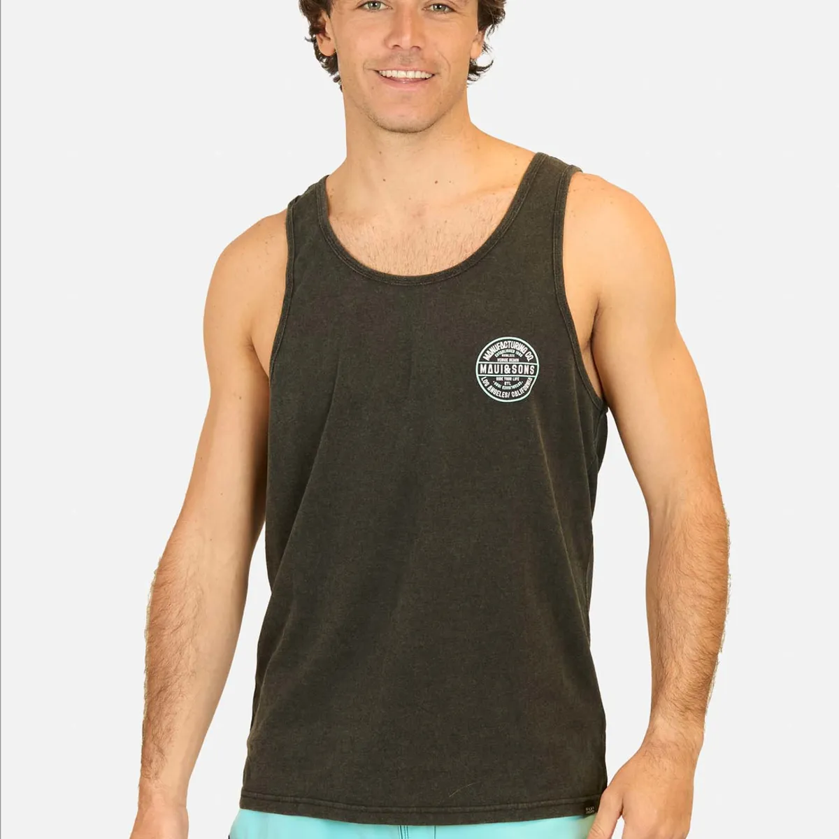 MAUI AND SONS - Polera SM Los Angeles Negro Hombre Maui And Sons