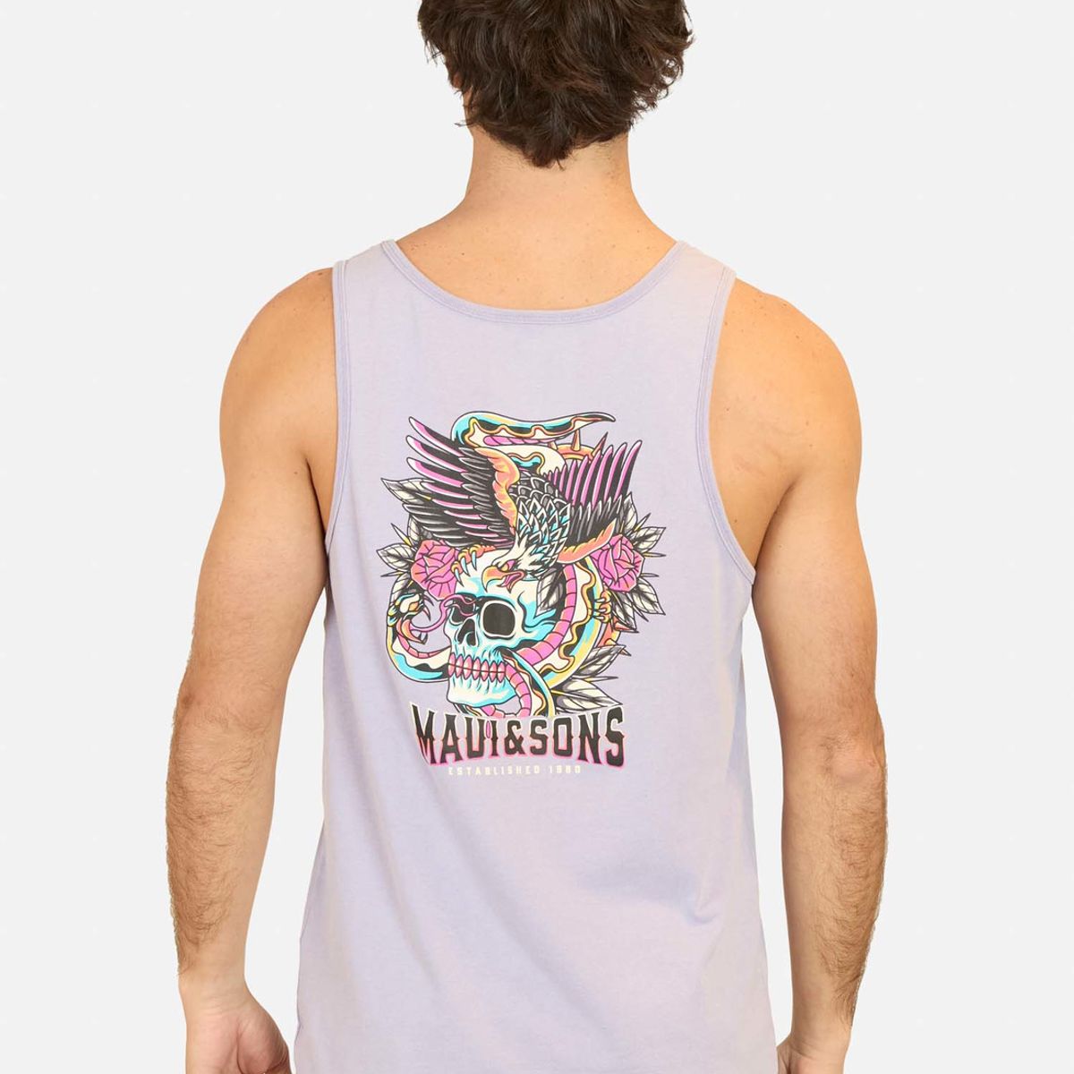 MAUI AND SONS - Polera SM Coastal Morado Hombre Maui And Sons