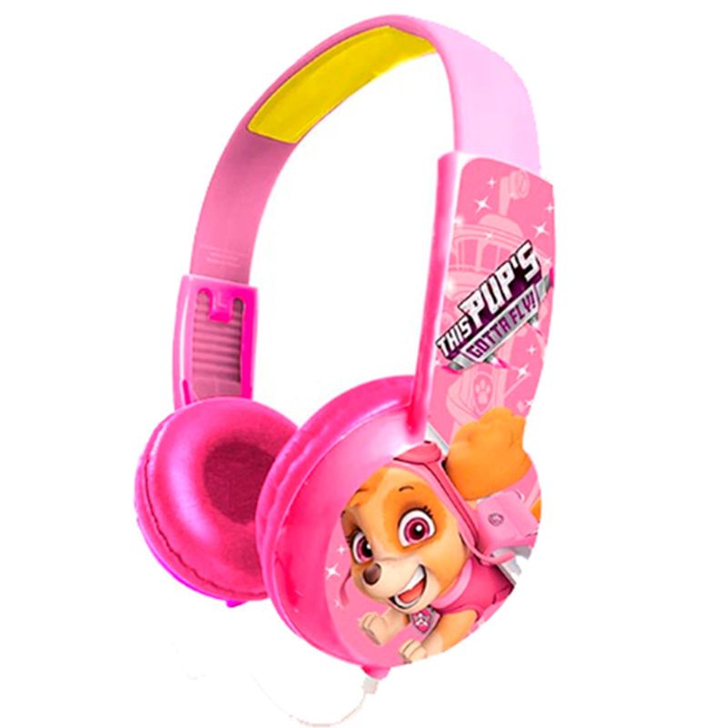 JOIGO - Audifonos Con Cable Diseño Paw Patrol Conexión 3.5mm Rosa