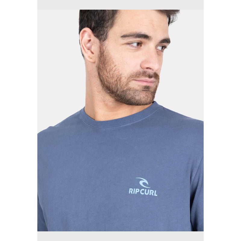 RIP CURL - Polera M/L Rip Curl Classic Ml Tees Azul Hombre Rip Curl