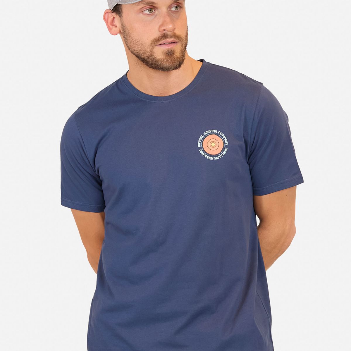 RIP CURL - Polera M/C Stained Glass Wave Tee Azul Hombre Rip Curl