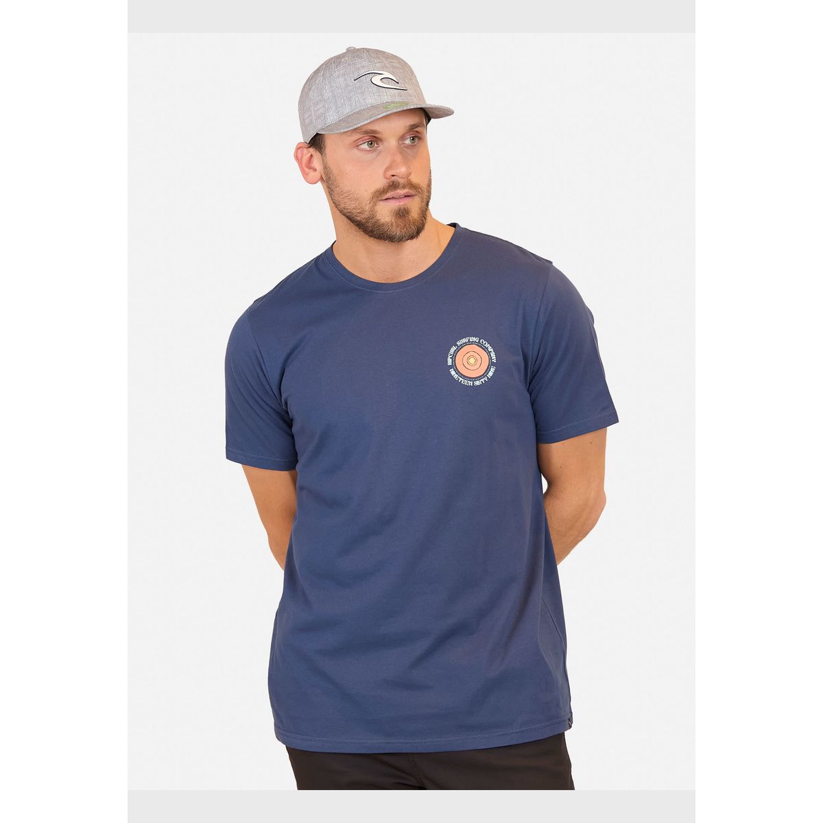 RIP CURL - Polera M/C Stained Glass Wave Tee Azul Hombre Rip Curl