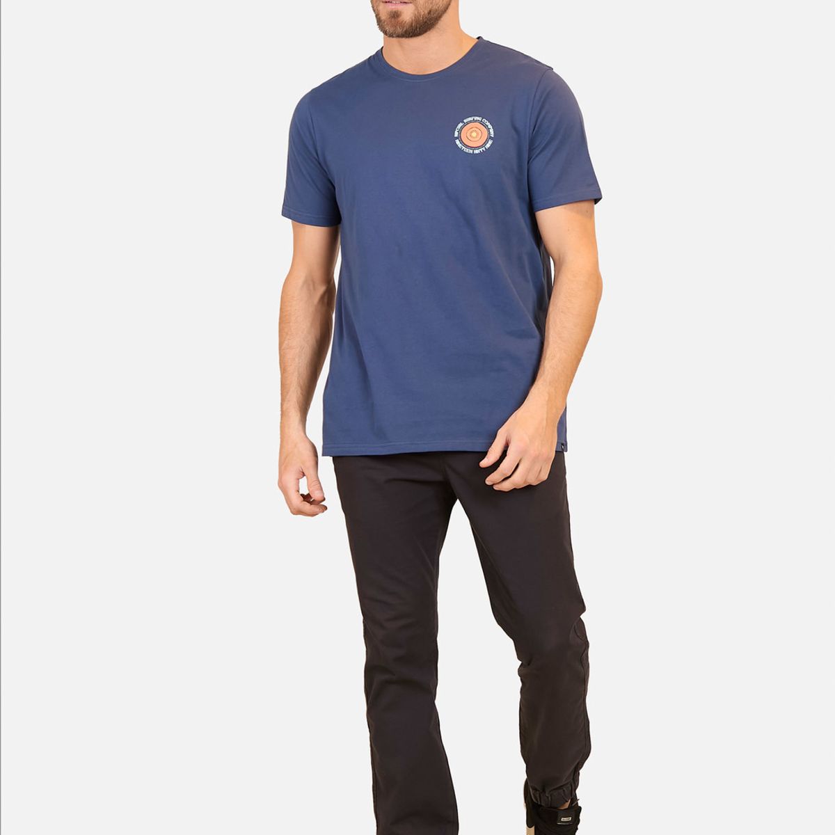 RIP CURL - Polera M/C Stained Glass Wave Tee Azul Hombre Rip Curl