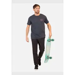 RIP CURL - Polera M/C Born At Bells Tee Azul Hombre