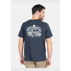 RIP CURL - Polera M/C The Search Wave Tee Azul Hombre